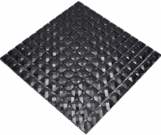 Mosaïque de verre QUADRAT CRYSTAL BRILLANCE NOIR MOS130-X826 1 tapis