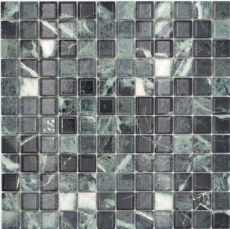 Ceramic mosaic tiles Jasba verde alpi glossy marble-look kitchen wall bathroom tile shower wall / 10 mosaic mats