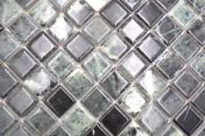 Keramik Mosaik Fliesen Jasba verde alpi glänzend Mamoroptik Küchenwand Badezimmerfliese Duschwand / 10 Mosaikmatten