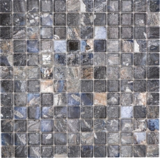 Céramique Carreaux de mosaïque Jasba illusion dark brillant Mamoroparoi de cuisine Carreau de salle de bains Paroi de douche / 10 tapis de mosaïque