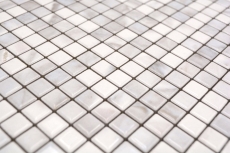 Céramique Carreaux de mosaïque Jasba carrara white brillant Mamoroptik mur de cuisine Carreaux de salle de bains Mur de douche / 10 tapis de mosaïque