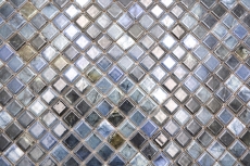 Keramik Mosaik Fliesen Jasba labradorit blue glänzend Mamoroptik Küchenwand Badezimmerfliese Duschwand / 10 Mosaikmatten