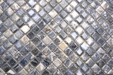 Keramik Mosaik Fliesen Jasba illusion dark glänzend Mamoroptik Küchenwand Badezimmerfliese Duschwand / 10 Mosaikmatten