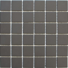 Piastrella a mosaico in ceramica marrone non smaltata per parete cucina bagno MOS14-CU253_f