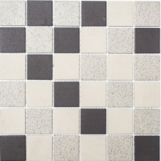 Mosaïque Carreau céramique beige clair gris non émaillé MOS16-2011