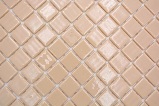 Mosaikfliese Poolmosaik Schwimmbadmosaik Beige Cream Dusche Wand SPAIN MOS220-25831U