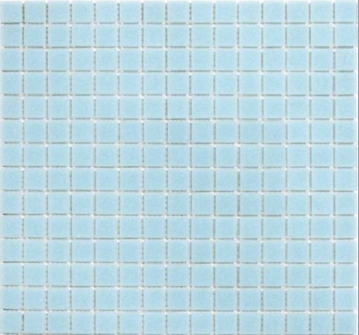 Schwimmbad Mosaik Fliese Poolmosaik Glasmosaik Hellblau papierverklebt - MOS200-A11-P_f