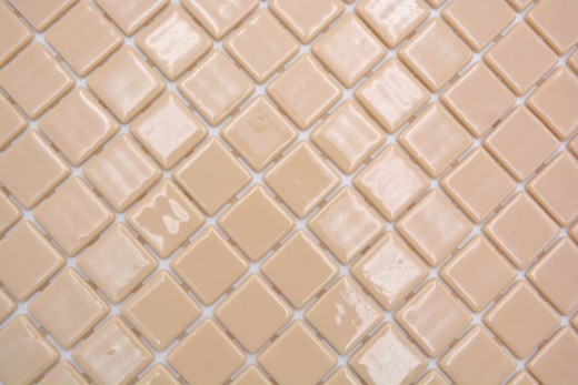 Handmuster Mosaikfliese Poolmosaik Schwimmbadmosaik Beige Cream Dusche Wand SPAIN - MOS220-25831U_m