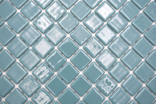 Handmuster Mosaikfliese Poolmosaik Schwimmbadmosaik Türkis Pastell grün Dusche Wand SPAIN - MOS220-25832U_m