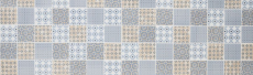 Retro Vintage Mosaik Fliesenspiegel Küchenrückwand weiß blau orange grau MOS22B-1404_f | 10 Mosaikmatten