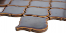 Retro Vintage Mosaikfliesen Keramik Florentiner altgrün glänzend MOS13-0508_f | 10 Mosaikmatten