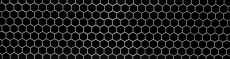 Hexagonale Sechseck Mosaik Fliese Keramik schwarz glänzend Duschrückwand Fliesenspiegel Küchenwand Bad - MOS11B-0302