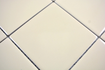 Handmuster Mosaik Fliese Keramik beige glänzend Fliese WC Badfliese MOS23-1201_m