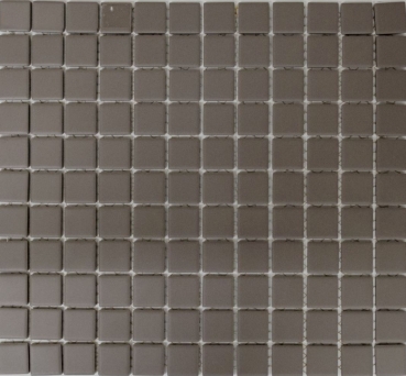 Mosaik Fliese Keramik graubraun unglasiert rutschsicher Duschtasse Bodenfliese Küchenfliese - MOS18B-0211-R10