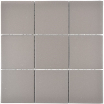 Mosaik Fliese Keramik grau unglasiert Küchenrückwand Spritzschutz MOS22-0202_f