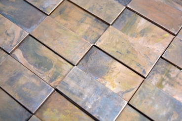 Mosaik Rückwand Kupfer braun Stäbchen 3D braun Küche MOS49-1514_f
