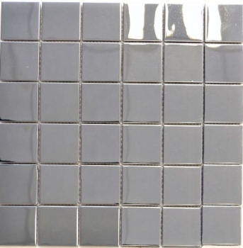 Handmuster Mosaik Fliese Edelstahl silber silber Stahl glänzend MOS129-0248_m