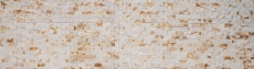 Splitface Marmor Mosaik Steinwand Naturstein Brick Mauerverband sunny beige 3D Optik Küche Bad Wand - MOS42-X3D46