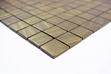 Glasmosaik Nachhaltiger Wandbelag Fliesenspiegel Recycling satin gold MOS360-05