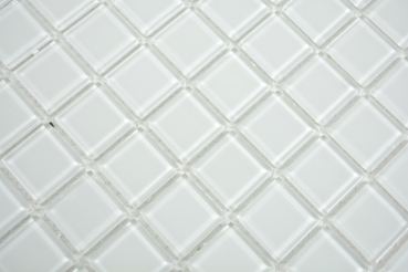 Hand-painted mosaic tile Translucent glass mosaic Crystal white BATH WC Kitchen WALL MOS63-0102_m