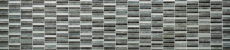 Glasmosaik Stäbchen Mosaikfliesen Fliesenspiegel glitzer silber anthrazit MOS87-STDS