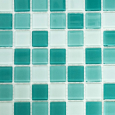 Mosaik Fliesen Glasmosaik grün türkis mint Poolmosaik Schwimmbadmosaik MOS62-0602
