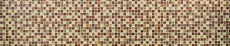 Kunststein Rustikal Mosaikfliese Glasmosaik Resin beige rot braun vanille schwarz Fliesenspiegel Wand Küche Bad WC -  MOS83-CMCB25