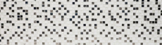 Hand sample mosaic tile translucent stainless steel white glass mosaic Crystal steel white glass MOS92-0107_m
