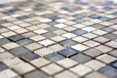 Mosaikfliese Küchenrückwand Transluzent hellgrau silber Glasmosaik Crystal Stein EP hellgrau silber MOS92-HQ10_f