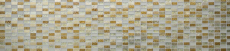 Piastrella di mosaico decorata a mano Backsplash di piastrelle Oro traslucido Rettangolo Mosaico di vetro Pietra di cristallo Oro retrò MOS83-CRS4_m