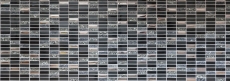 Riemchen Rechteck Mosaikfliesen Glasmosaik Stäbchen silber grau schwarz anthrazit Naturstein Küchenrückwand Bad WC - MOS87-SM88