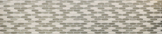 Mosaikfliese Küchenrückwand Transluzent grau Bootsform Glasmosaik Crystal Stein grau MOS85-BM59_f
