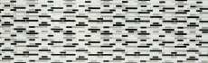 selbstklebende Mosaik Stäbchen Optik Vinyl Klebefolie weiss silber schwarz  Fliesenspiegel Küche