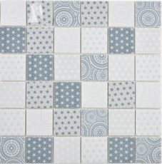 GLAS Mosaik ECO blau Wand Fliesenspiegel Küche  Bad Mosaikfliese Wand Fliesenspiegel Küche Bad_f | 10 Mosaikmatten