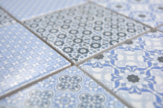 Keramik Mosaik blau Mosaikfliesen Wand Fliesenspiegel Küche Bad MOS22B-0404_f