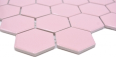 Ceramica mosaico esagono rosa antico lucido mosaico piastrelle parete backsplash cucina bagno MOS11H-1112_f