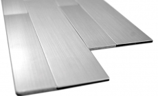 selbstklebender Fliesenspiegel Aluminium metall Wandverblender Küchenrückwand MOS200-W2200_f
