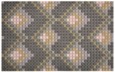 GLASMOSAIK Dekor dunkelgrau matt Mosaikfliesen Wand Fliesenspiegel Küche Bad MOS140-RO6_f