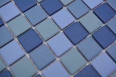 Keramik Mosaik blau türkis Poolmosaikfliese RUTSCHEMMEND DUSCHTASSE BODENFLIESE Fliesenspiegel Küche Wand - MOS18-0404-R10