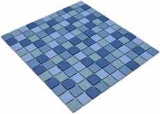 Keramik Mosaik blau türkis Poolmosaikfliese RUTSCHEMMEND DUSCHTASSE BODENFLIESE Fliesenspiegel Küche Wand - MOS18-0404-R10