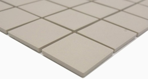 Keramik Mosaik Fliese hellbeige magnolia unglasiert RUTSCHEMMEND Duschtasse Bodenfliese - MOS14B-1211-R10