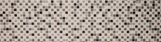Mosaikfliese Keramik hellbeige grau altweiß anthrazit unglasiert rutschsicher Fliesenspiegel - MOS18-0205