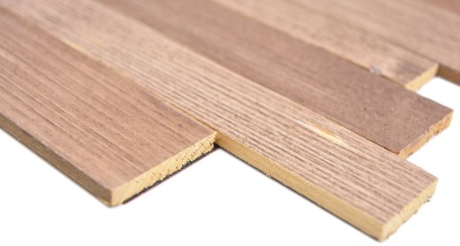 selbstklebende Echtholz Paneele Verbund beige braun HSC Holzwand Fliesenspiegel Küchenrückwand MOS170-PW1