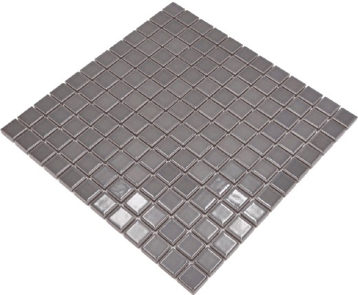 Handmuster Mosaikfliese Keramik metall grau Küchenrückwand Spritzschutz BAD  MOS18D-0204_m