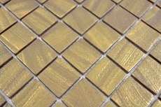 Handmuster Mosaikfliese ECO Recycling GLAS ECO satin gold MOS360-05_m