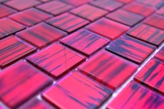 Hand-painted mosaic tile Translucent glass mosaic Crystal structure pink clear frosted MOS68-CF47_m