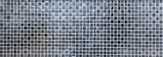 Piastrella di mosaico dipinta a mano Nero traslucido Mosaico di vetro Cristallo lucido nero MOS88-8LU89_m