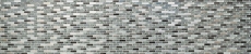 Hand sample mosaic tile translucent stainless steel silver gray black composite glass mosaic Crystal steel silver gray black MOS87-IL017_m