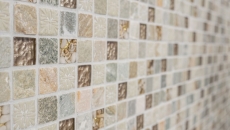 Hand-painted mosaic tile Tile backsplash Translucent gold beige Glass mosaic Crystal stone gold beige texture MOS83-CR27_m