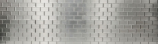 Handmuster Mosaikfliese Fliesenspiegel selbstklebend Vinyl Folie Vinyl silber Vinyl Stahl Subway 4er Pack MOSVinyl-24002_m